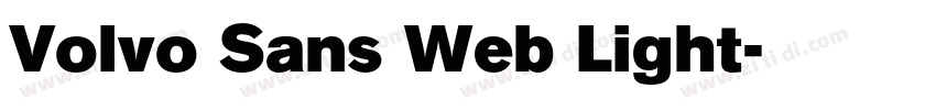 Volvo Sans Web Light字体转换
